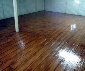 Hardwood Plank Acrylic Cement Coating